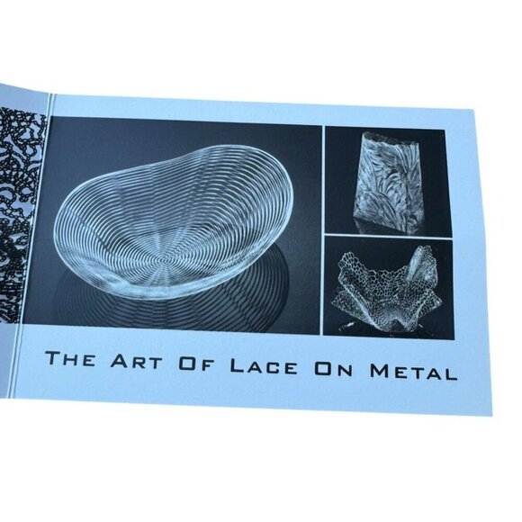 Metalace Art of Lace on Metal Handmade Picture Frame Modern Silver Pattern - Picture 5 of 9